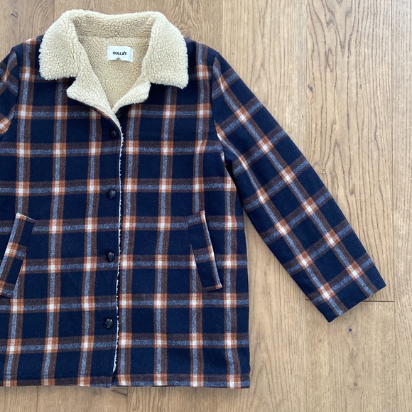 Rolla's Check Sherpa Coat - Picture 6 of 13